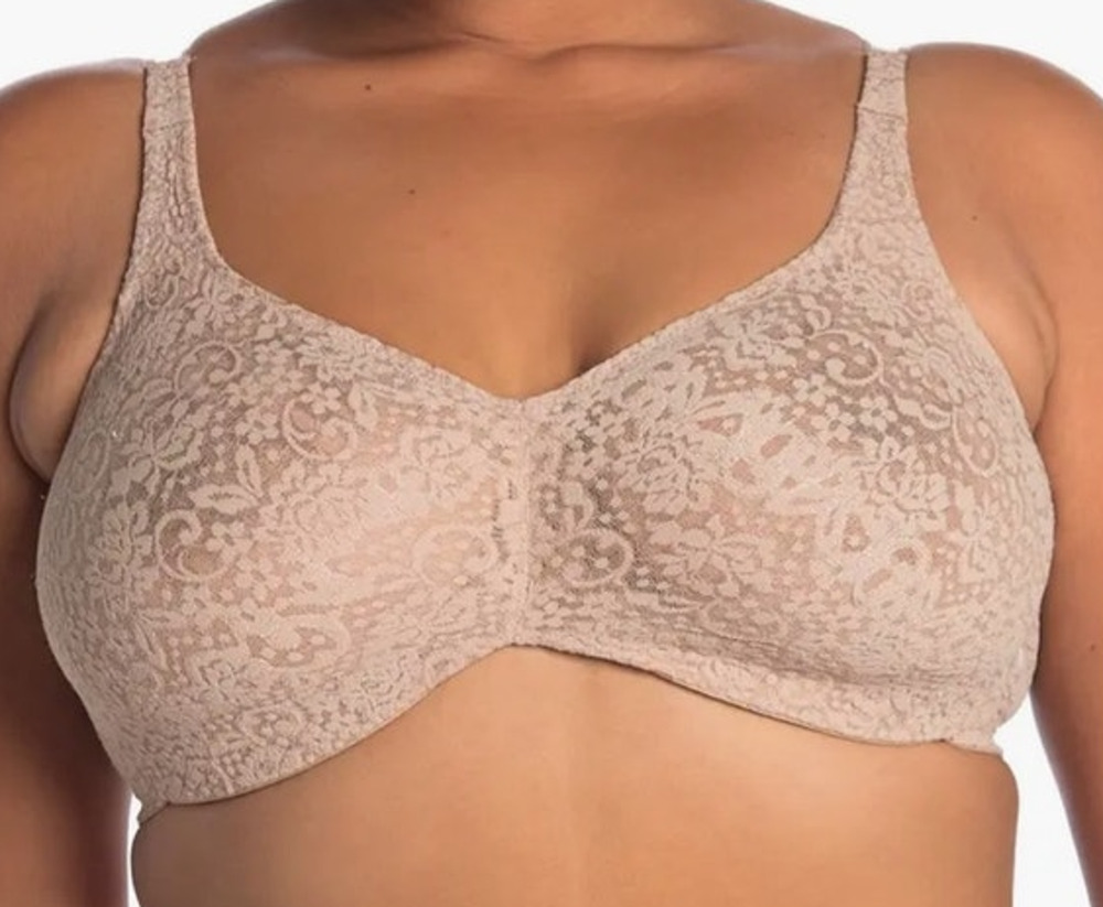 Wacoal 65547 Halo Lace Full Figure Underwire bra tan size 36D